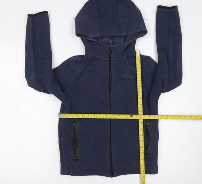 Boys UK Size 13-14 Years Nike Blue Full Zip Hoodie