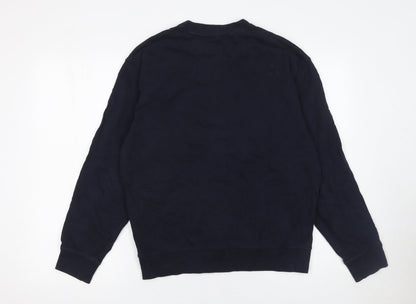 Mens UK Size S Marks and Spencer Blue Pullover Sweatshirt