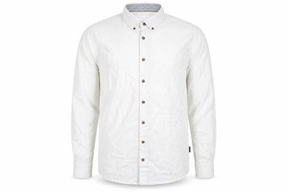 Bugatti Men's White Cotton Button-Down Long Sleeve Shirt XL