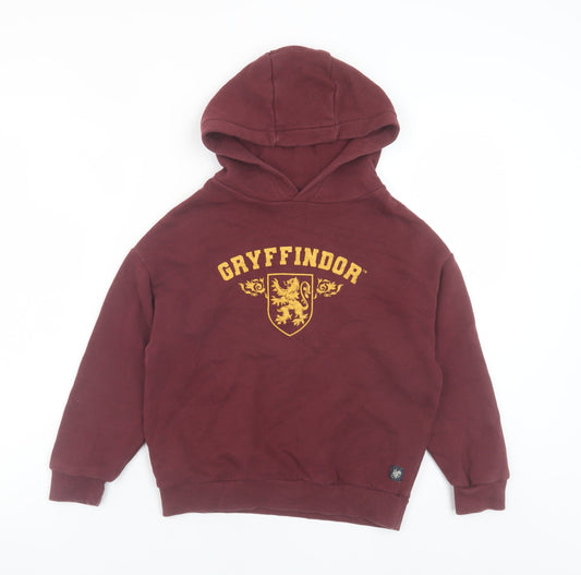 Boys UK Size 7-8 Years Marks and Spencer Red Pullover Hoodie