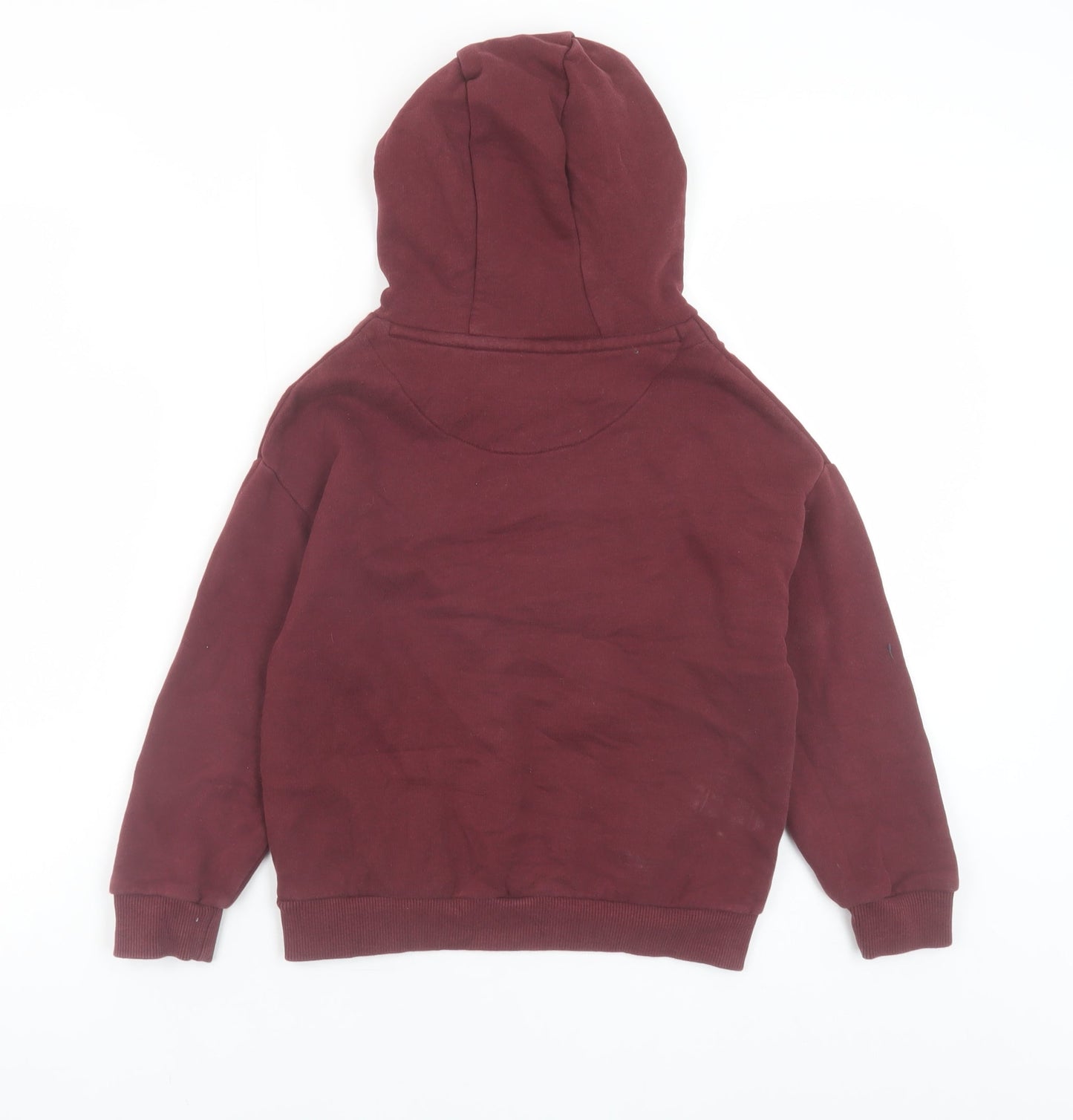 Boys UK Size 7-8 Years Marks and Spencer Red Pullover Hoodie