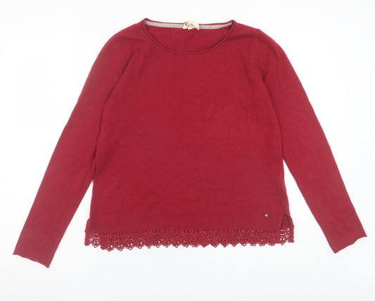 Womens UK Size 12 White Stuff Red Pullover Jumper