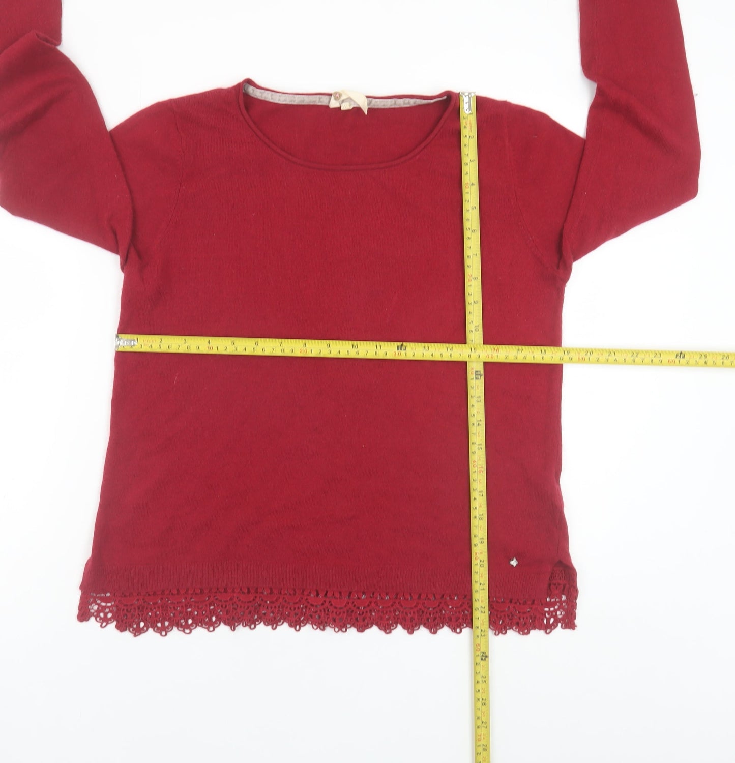 Womens UK Size 12 White Stuff Red Pullover Jumper