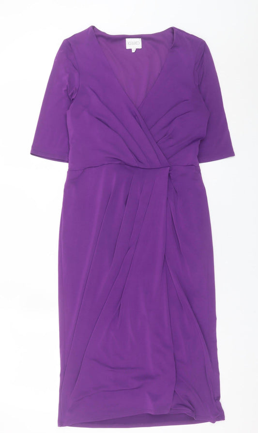 Womens UK Size 10 Kaliko Wrap Dress