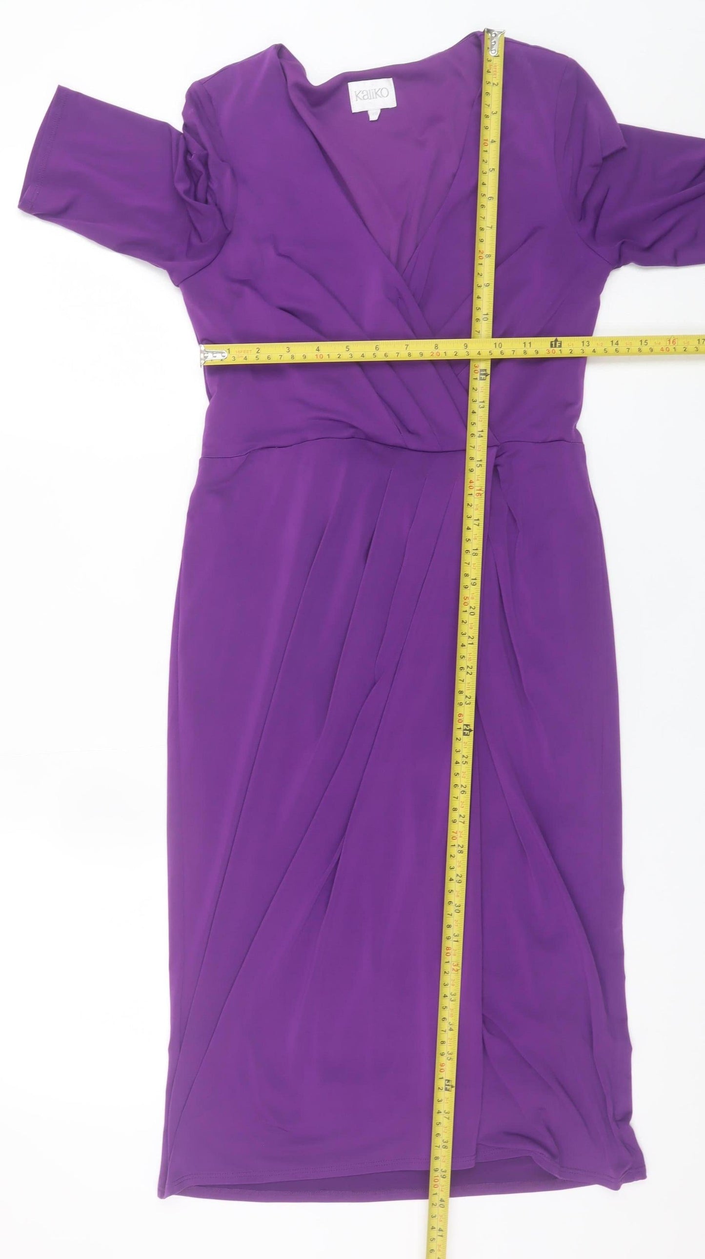 Womens UK Size 10 Kaliko Wrap Dress