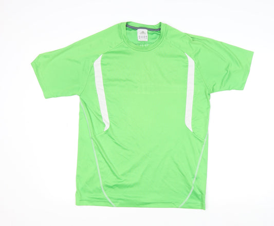 Mens UK Size M adidas Green Running & JoggingGym & TrainingFootball T-Shirt