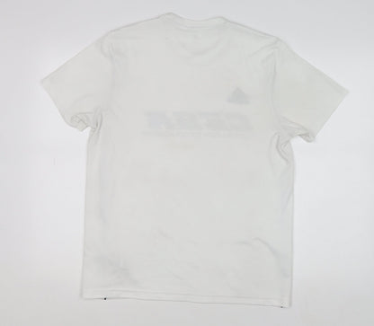 Mens UK Size M adidas White Football Gym & Training Running & Jogging T-Shirt