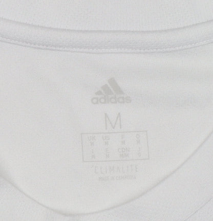 Mens UK Size M adidas White Football Gym & Training Running & Jogging T-Shirt