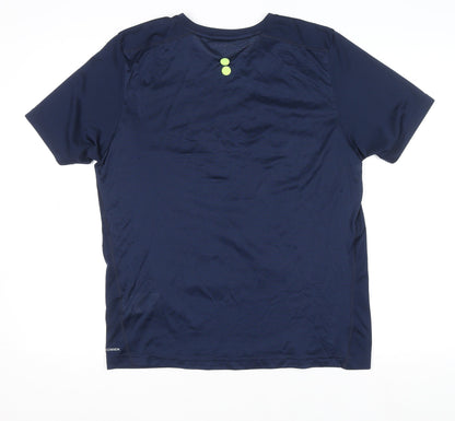 Mens UK Size M Reebok Blue Gym & TrainingRunning & JoggingCrossFit T-Shirt