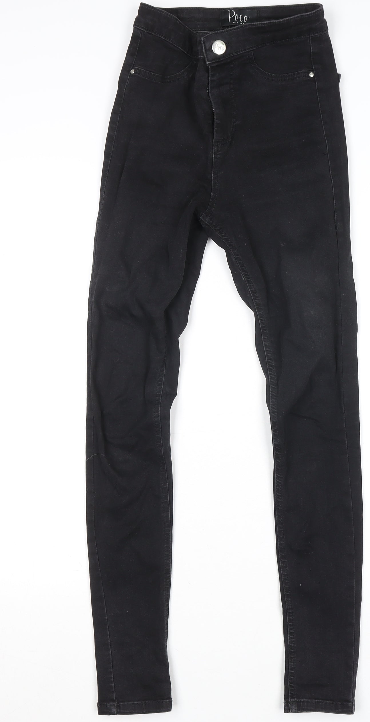 Womens UK Size 6 Poco by Pippa Slim Fit Skinny Black Jeans
