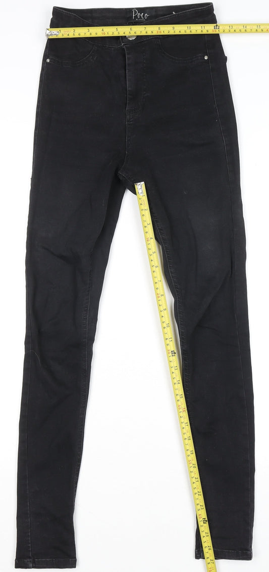 Womens UK Size 6 Poco by Pippa Slim Fit Skinny Black Jeans