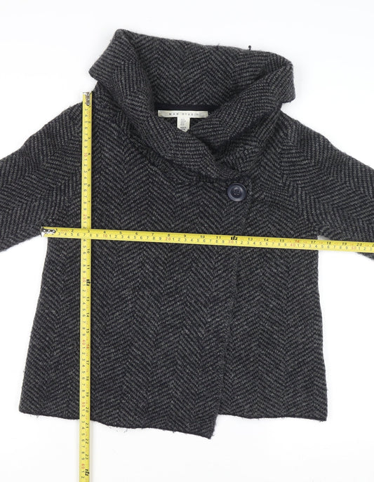 Womens UK Size S Max Studio Grey Cardigan Jumper