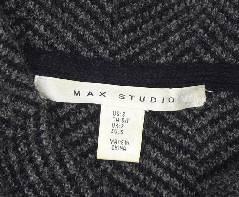 Womens UK Size S Max Studio Grey Cardigan Jumper