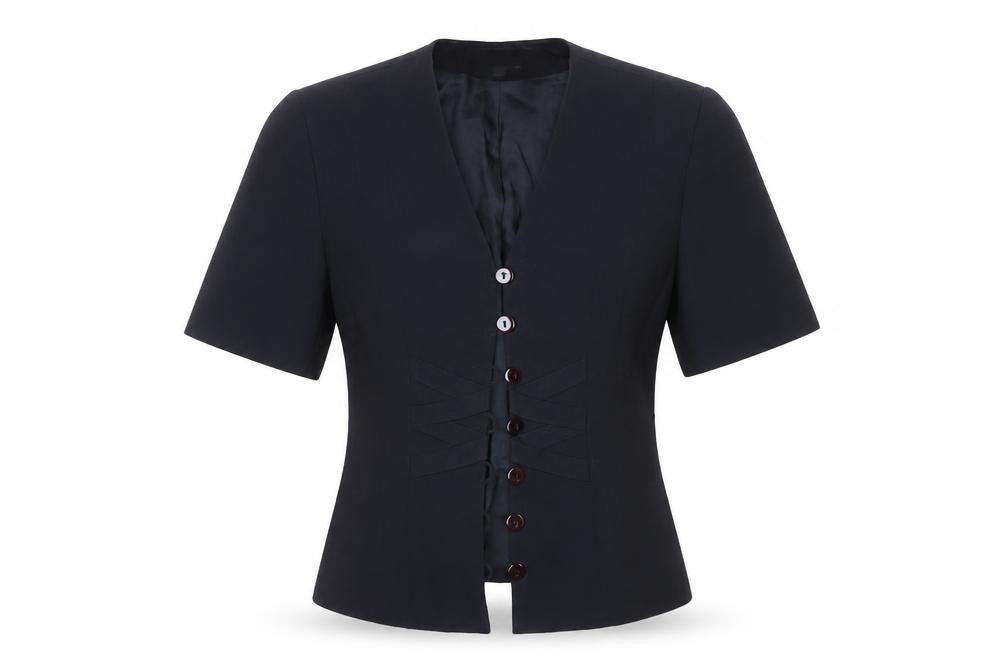Womens UK Size 10 Cartoon Regular Black Suit Jacket