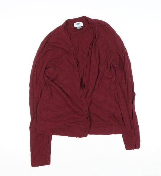 Womens UK Size L Old Navy Red Cardigan Jumper