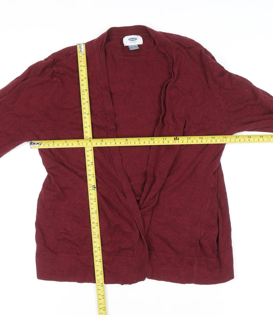 Womens UK Size L Old Navy Red Cardigan Jumper