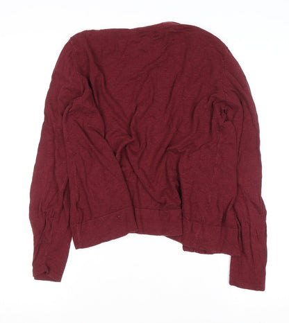 Womens UK Size L Old Navy Red Cardigan Jumper