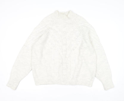 Womens UK Size M Marks and Spencer Grey Pullover Jumper