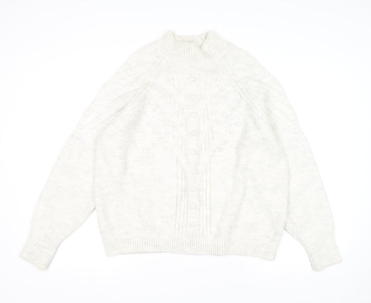 Womens UK Size M Marks and Spencer Grey Pullover Jumper