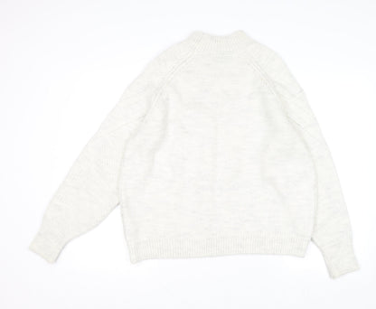 Womens UK Size M Marks and Spencer Grey Pullover Jumper