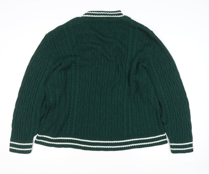 Mens UK Size S ASOS DESIGN Green Pullover Jumper