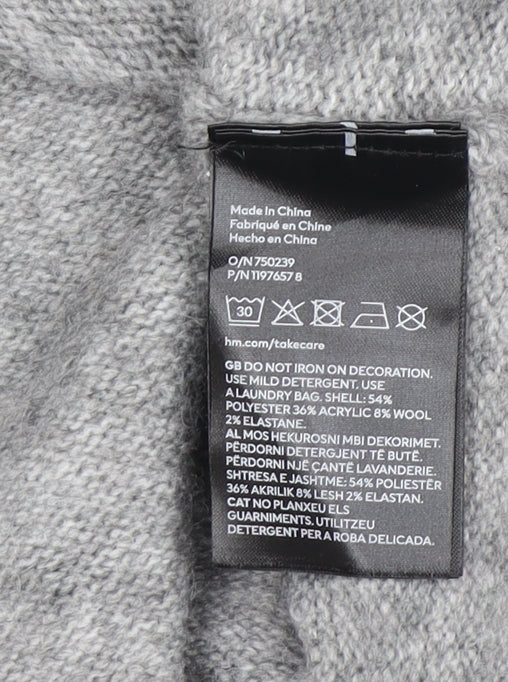 Teens UK Size 8 H&M Grey Pullover Jumper