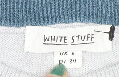Womens UK Size 6 White Stuff White Pullover Jumper