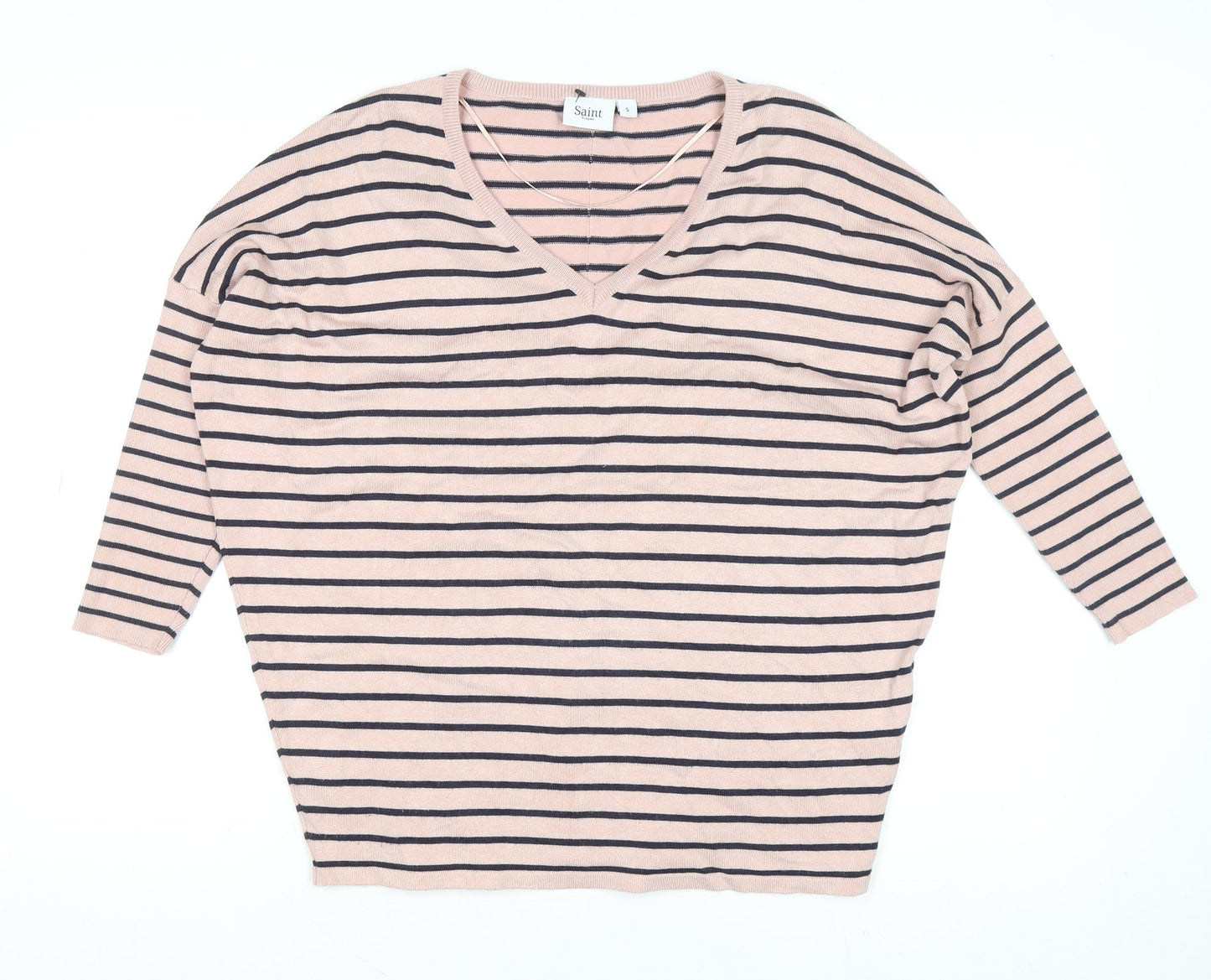 Womens UK Size S Saint Tropez Pink Pullover Jumper