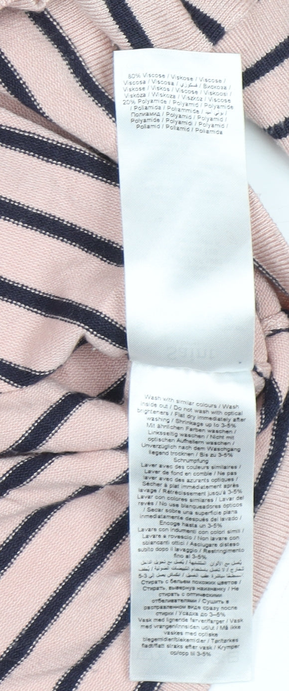 Womens UK Size S Saint Tropez Pink Pullover Jumper