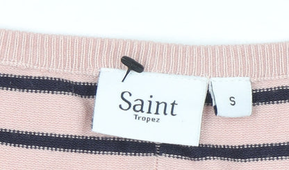 Womens UK Size S Saint Tropez Pink Pullover Jumper