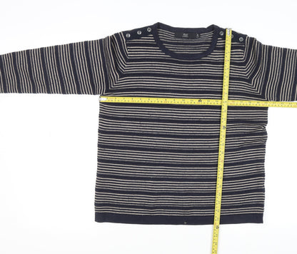Womens UK Size M ISLE Blue Pullover Jumper