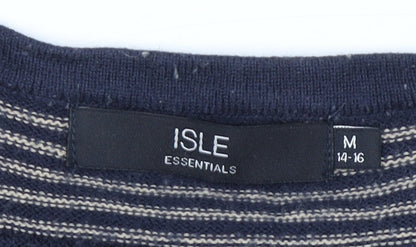 Womens UK Size M ISLE Blue Pullover Jumper