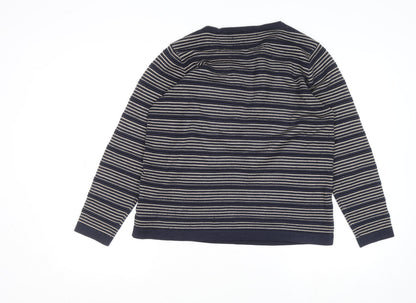 Womens UK Size M ISLE Blue Pullover Jumper