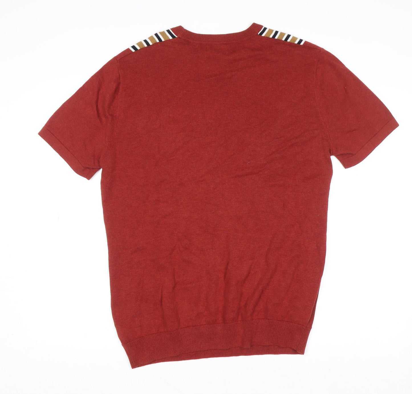 Womens UK Size L NEXT Red Basic T-Shirt