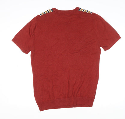 Womens UK Size L NEXT Red Basic T-Shirt
