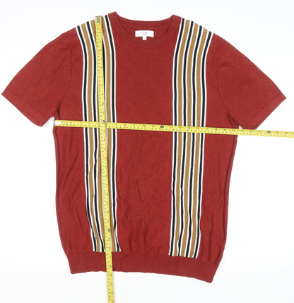 Womens UK Size L NEXT Red Basic T-Shirt