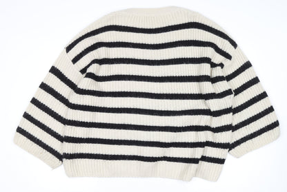 Womens UK Size 12 Zara Ivory Pullover Jumper