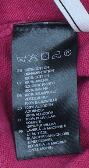 Girls UK Size 5-6 Years H&M Pink Basic T-Shirt