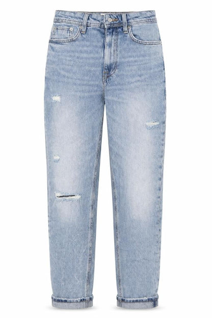 Womens UK Size 6 River Island Regular Fit Mom Blue Jeans
