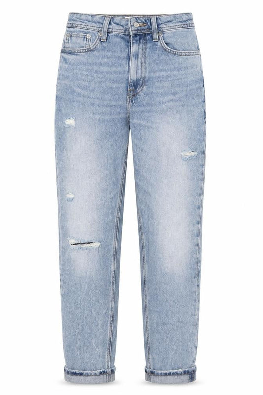 Womens UK Size 6 River Island Regular Fit Mom Blue Jeans