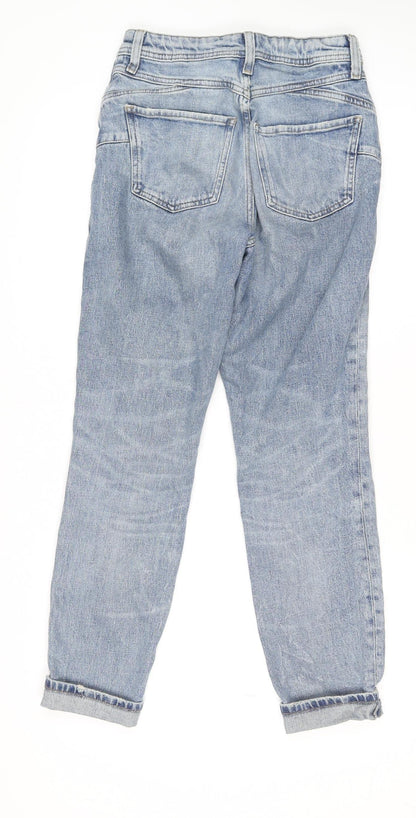 Womens UK Size 6 River Island Regular Fit Mom Blue Jeans