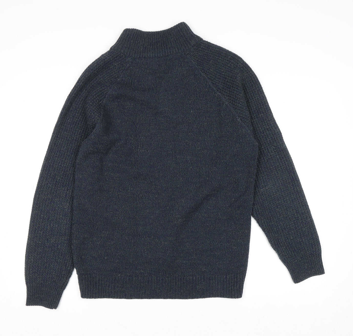 Mens UK Size M Burton Menswear London Blue Henley Jumper