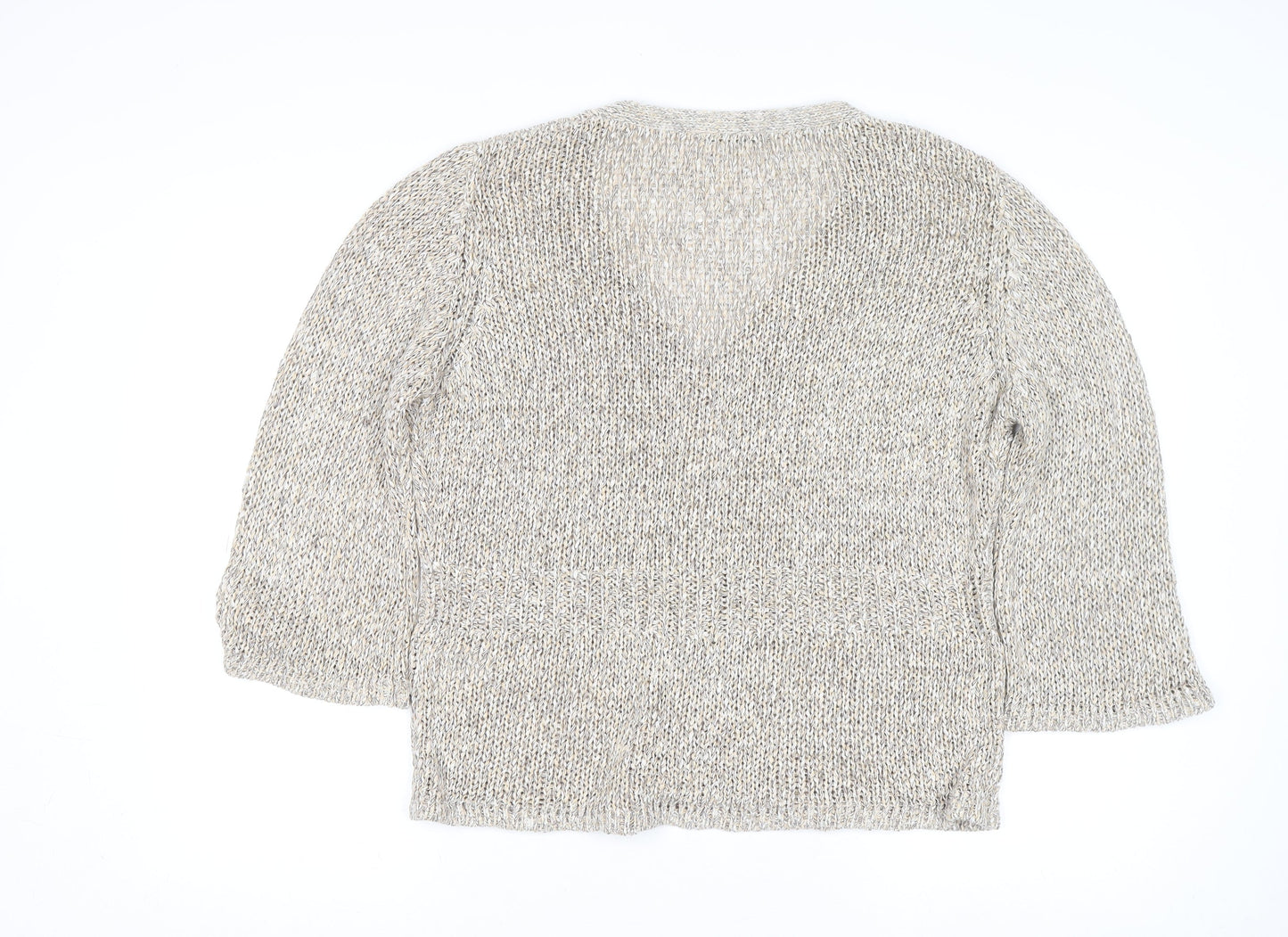 Womens UK Size 16 Marks and Spencer Beige Cardigan Jumper