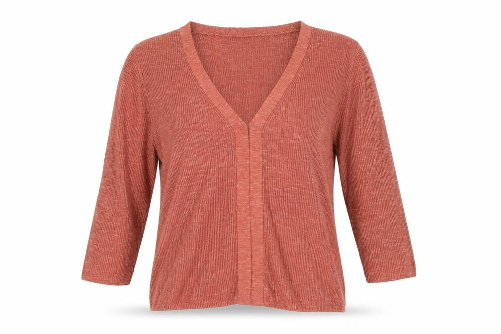 Womens UK Size S MNG Brown Cardigan Jumper