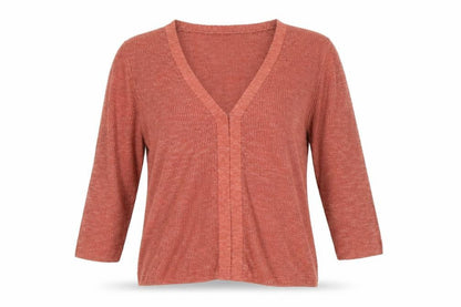 Womens UK Size S MNG Brown Cardigan Jumper