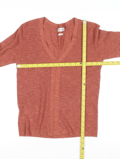 Womens UK Size S MNG Brown Cardigan Jumper