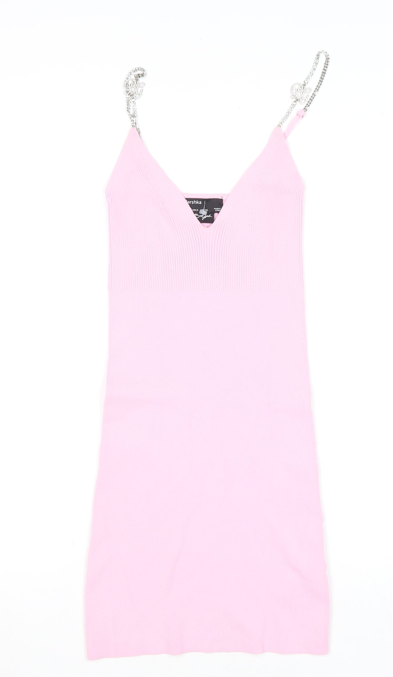 Womens UK Size S Bershka Bodycon Dress