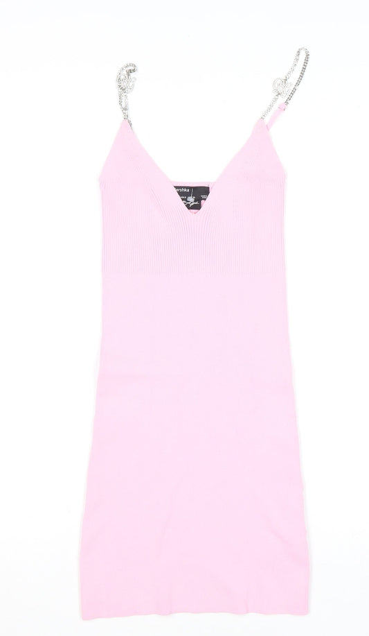 Womens UK Size S Bershka Bodycon Dress