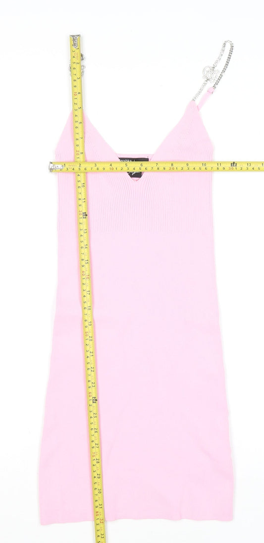 Womens UK Size S Bershka Bodycon Dress