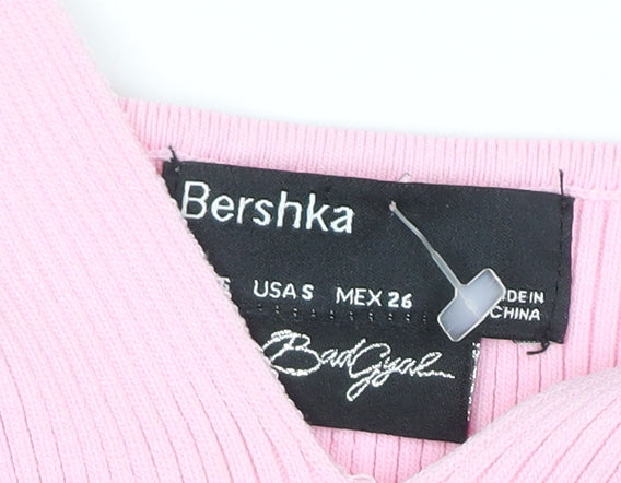 Womens UK Size S Bershka Bodycon Dress